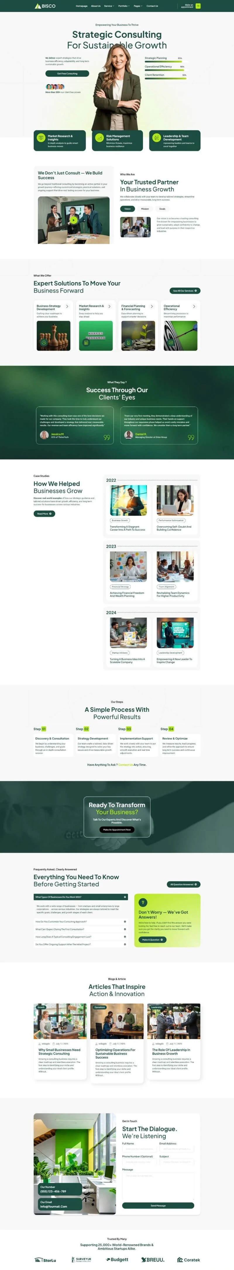 管理咨询公司Elementor网站模板_一键导入快速建站插图1-WP资源海 服务/咨询 Elementor 模板首页预览