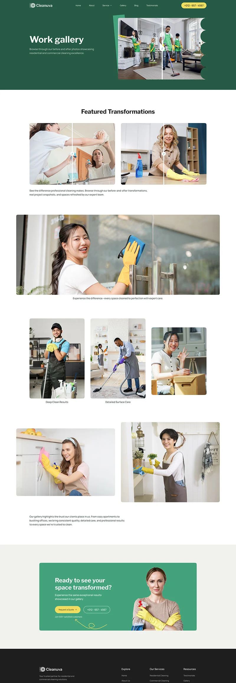 专业保洁Elementor网站模板_一键导入快速建站插图7-WP资源海 保洁 Elementor 模板图片展示预览