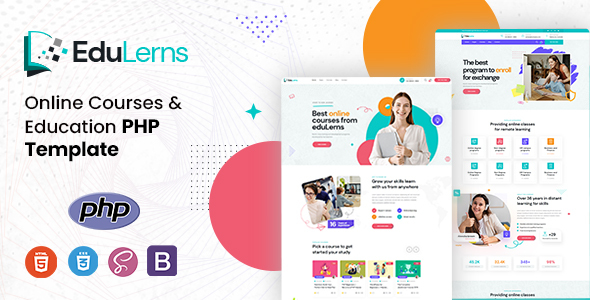 Edulerns 教育机构 PHP 模板