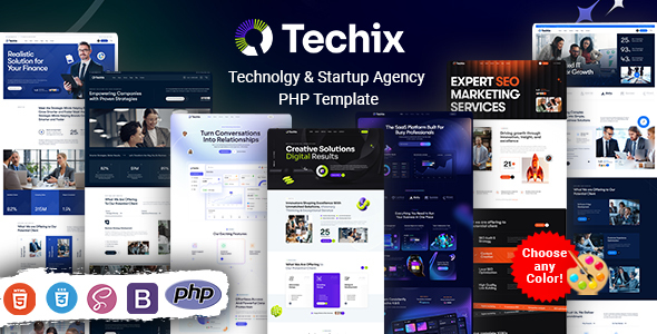 Techix 科技创业机构 PHP 模板