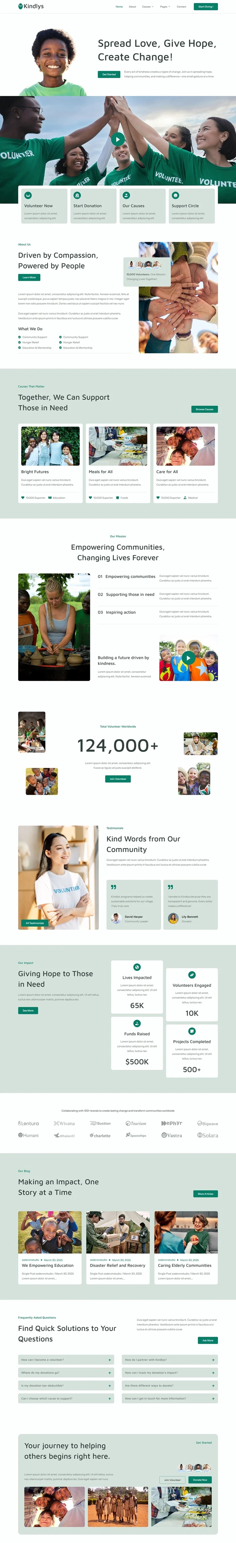 组织/机构 Elementor 模板首页预览