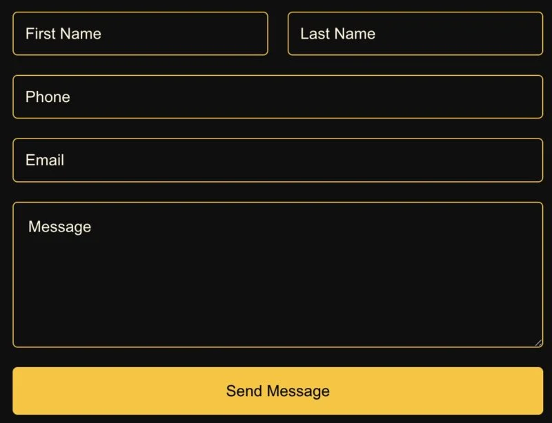 运动/健身 Elementor 模板联系表单预览