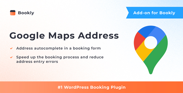 Bookly Google Maps Address (Add-on) 地址自动完成 WordPress 插件