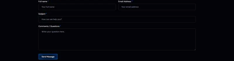 AI科技Elementor网站模板_一键导入快速建站插图2-WP资源海 AI Elementor 模板联系表单预览