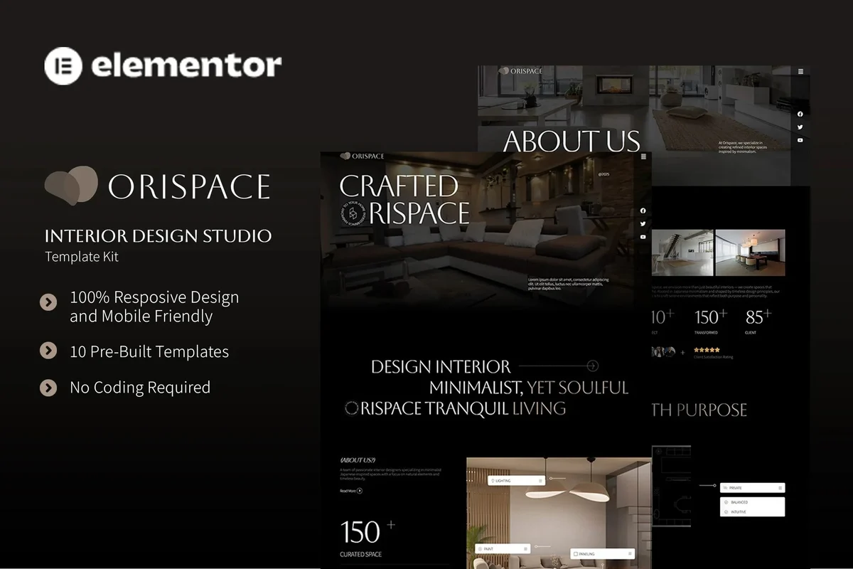 日式简约Elementor网站模板_一键导入快速建站插图-WP资源海 艺术/设计 Elementor 网站模板封面