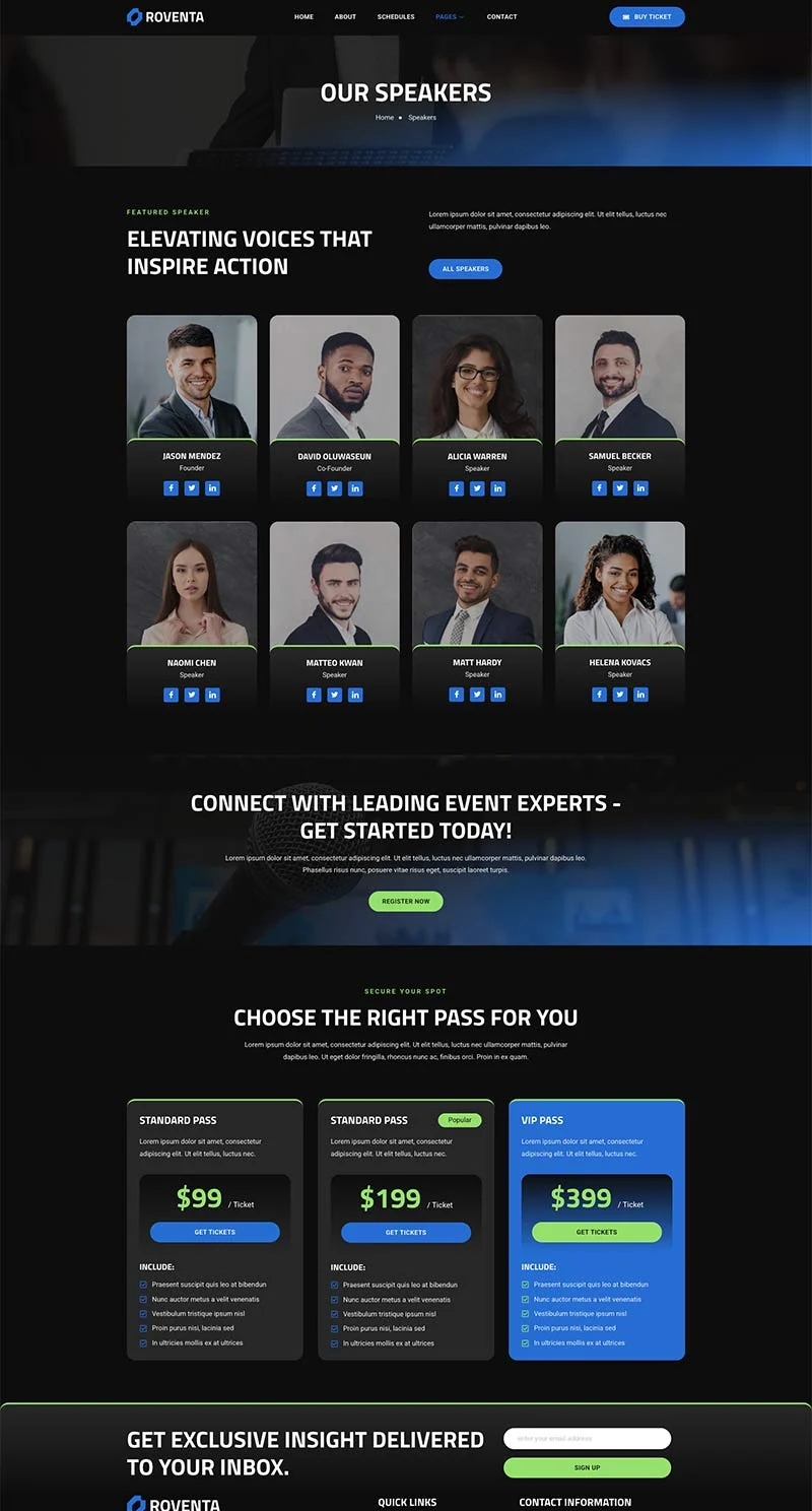 国际峰会Elementor网站模板_一键导入快速建站插图3-WP资源海 会议/展览 Elementor 模板嘉宾预览
