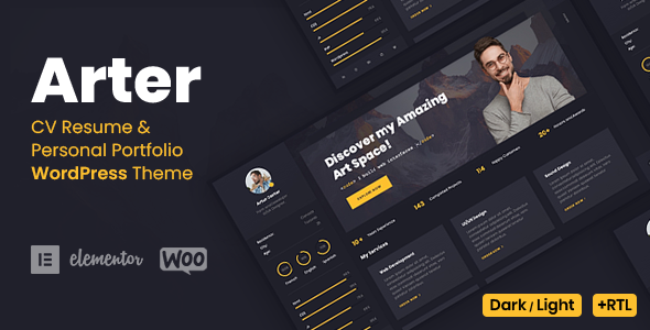Arter 个人作品集简历 WordPress 主题