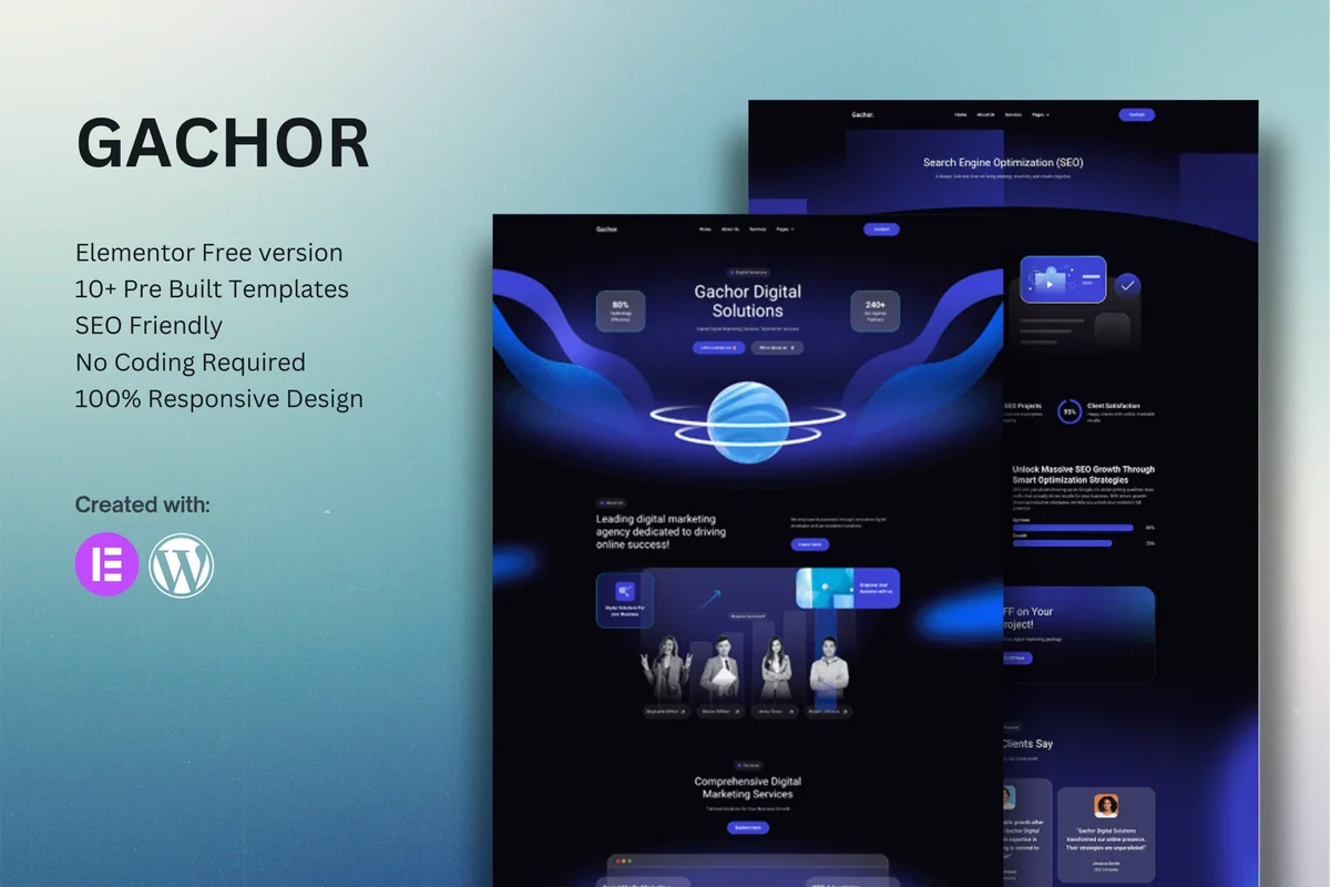 营销Elementor网站模板_一键导入快速建站插图-WP资源海 广告/营销 Elementor 网站模板封面