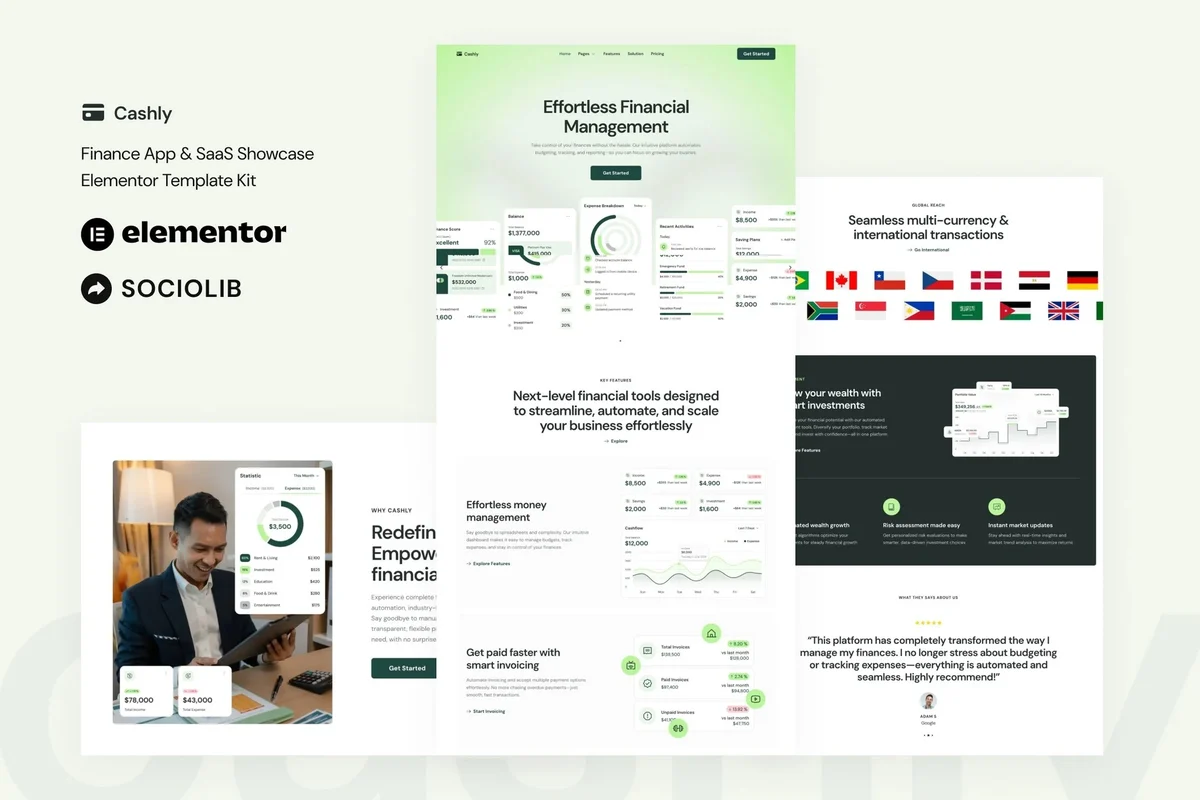 金融Elementor网站模板_一键导入快速建站插图-WP资源海 金融/投资 Elementor 网站模板封面