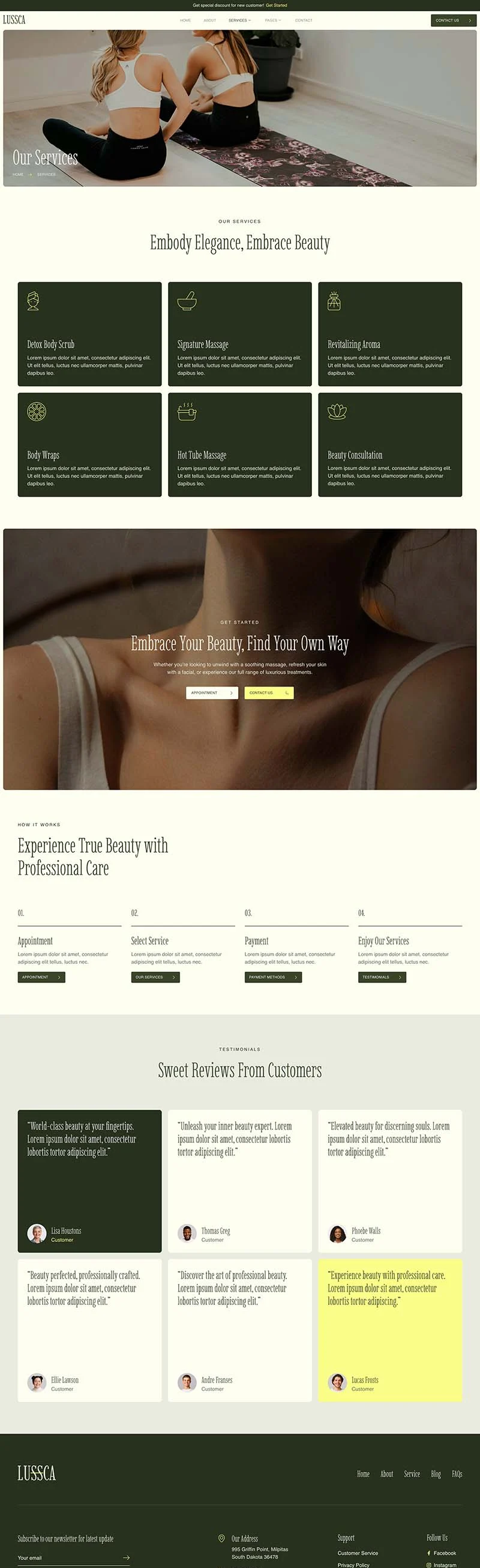 美容美体Elementor网站模板_一键导入快速建站插图3-WP资源海 美容/美发 Elementor 模板服务页面预览