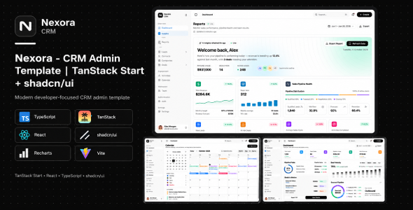 Nexora CRM管理后台 HTML 模板