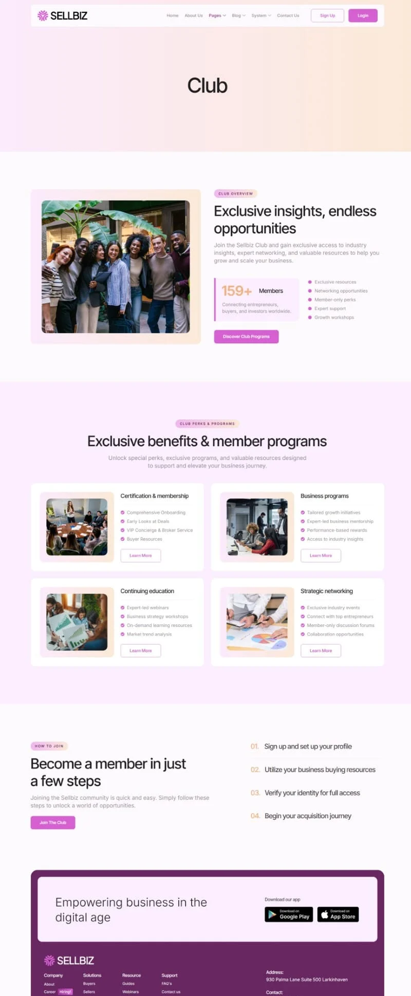 商业市场平台Elementor网站模板_一键导入快速建站插图4-WP资源海 企业 Elementor 模板会员俱乐部预览