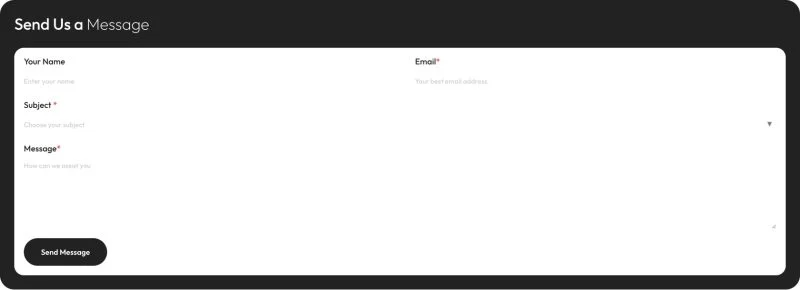 旅游机构Elementor网站模板_一键导入快速建站插图7-WP资源海 户外/旅行 Elementor 模板联系表单预览