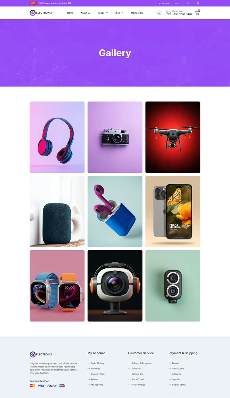 电子产品零售Elementor网站模板_一键导入快速建站插图4-WP资源海 电商 Elementor 模板图片展示预览