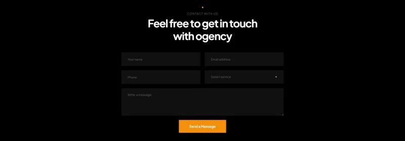 IT互联网 Elementor 模板联系表单预览