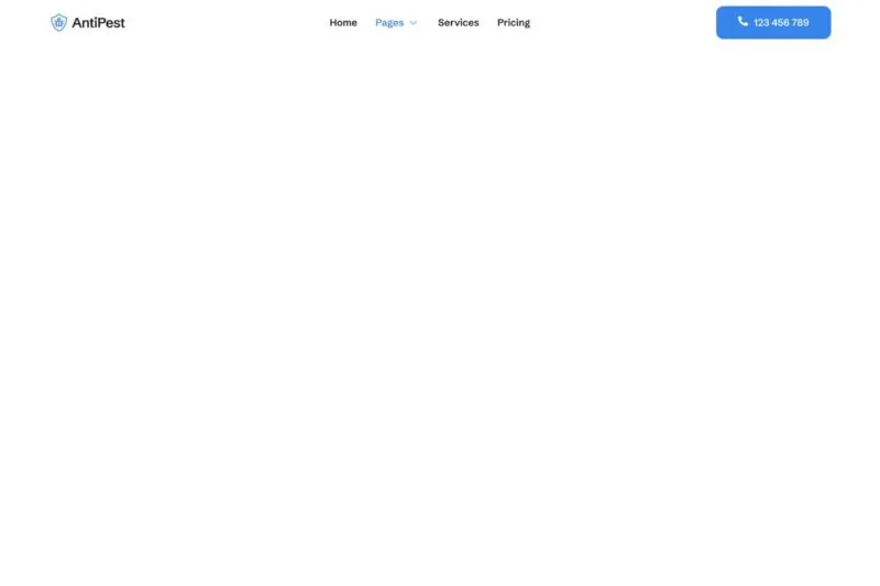 灭虫服务Elementor网站模板_一键导入快速建站插图6-WP资源海 家政 Elementor 模板页眉预览