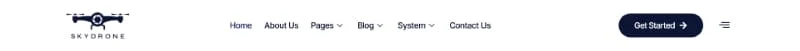 航拍摄影Elementor网站模板_一键导入快速建站插图6-WP资源海 摄影 Elementor 模板页眉预览