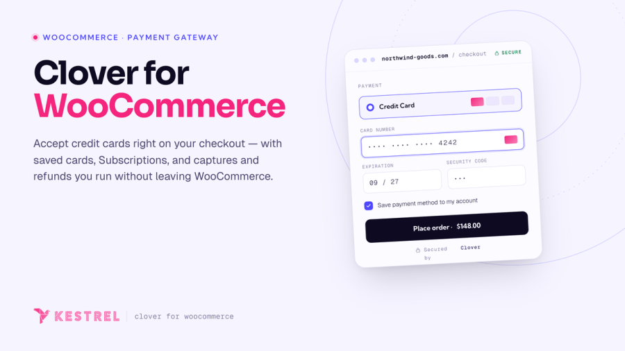 Clover Gateway for WooCommerce 信用卡支付网关 WordPress 插件