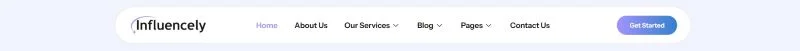 网红人才代理Elementor网站模板_一键导入快速建站插图6-WP资源海 社交 Elementor 模板页眉预览