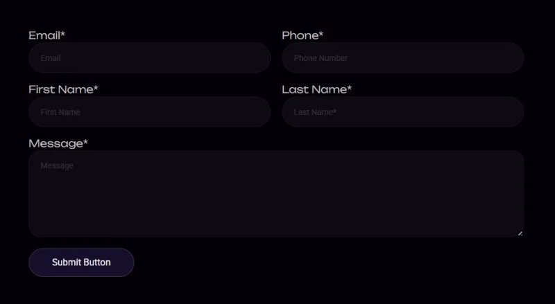 IT互联网 Elementor 模板联系表单预览