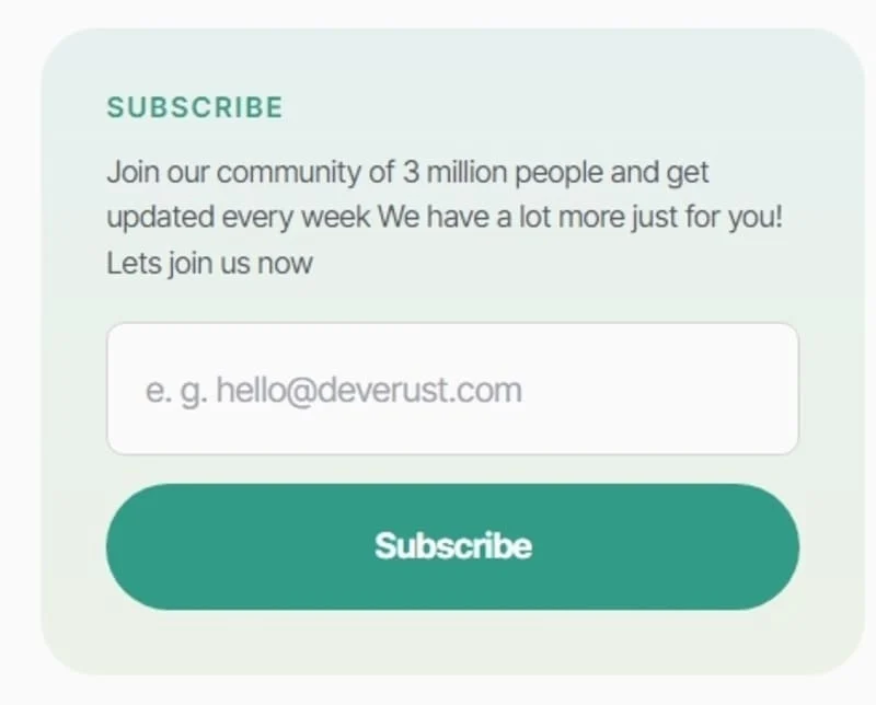 AI教育Elementor网站模板_一键导入快速建站插图7-WP资源海 AI Elementor 模板订阅表单预览