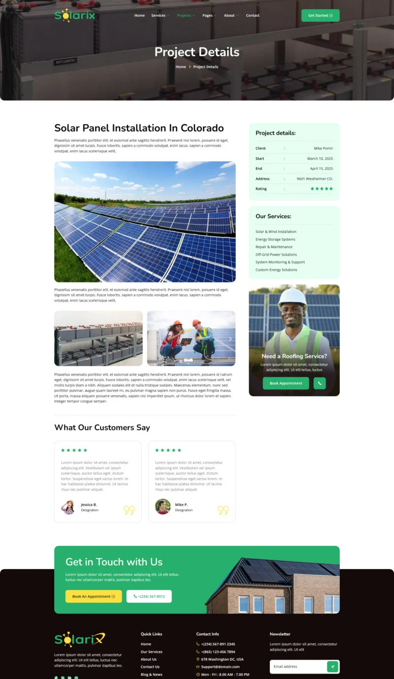 太阳能风能发电系统Elementor网站模板_一键导入快速建站插图5-WP资源海 工业/工厂 Elementor 模板项目详情预览