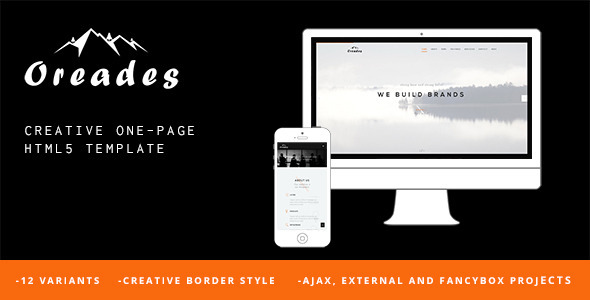 Oreades 全屏视觉展示 HTML5 模板