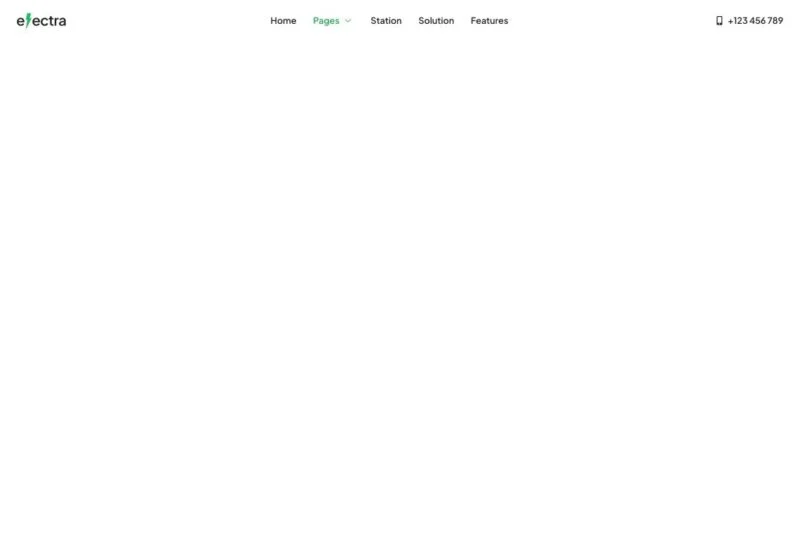 充电桩网络Elementor网站模板_一键导入快速建站插图6-WP资源海 交通工具 Elementor 模板页眉预览
