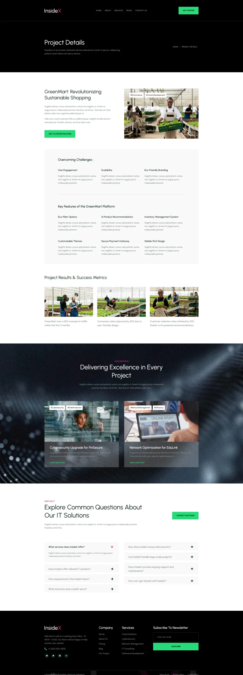 IT解决方案Elementor网站模板_一键导入快速建站插图5-WP资源海 IT互联网 Elementor 模板项目详情预览
