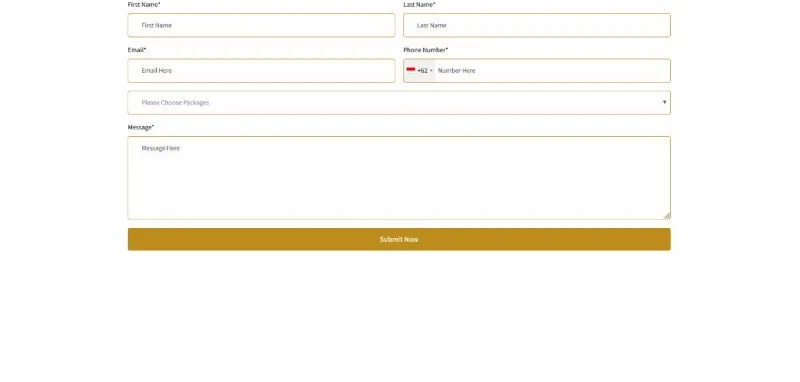 宗教旅行Elementor网站模板_一键导入快速建站插图5-WP资源海 户外/旅行 Elementor 模板联系表单预览