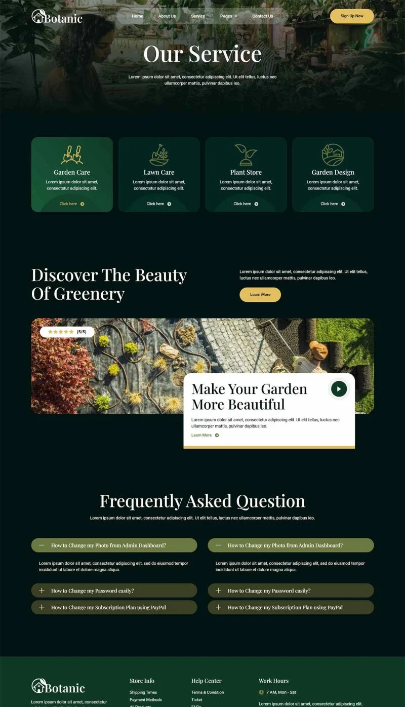 植物商店Elementor网站模板_一键导入快速建站插图3-WP资源海 💐花卉/绿植 Elementor 模板服务页面预览