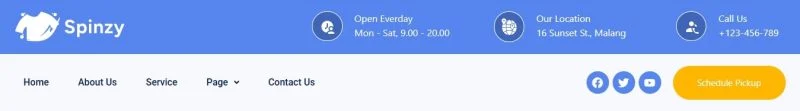 服装 Elementor 模板页眉预览