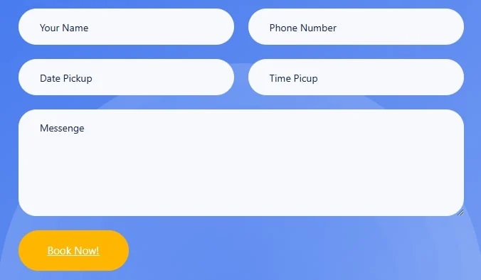 服装 Elementor 模板联系表单预览