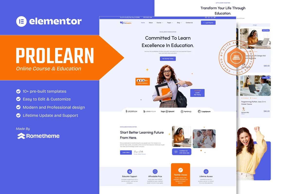 专业导师课程Elementor网站模板_一键导入快速建站插图-WP资源海 教育/培训 Elementor 网站模板封面