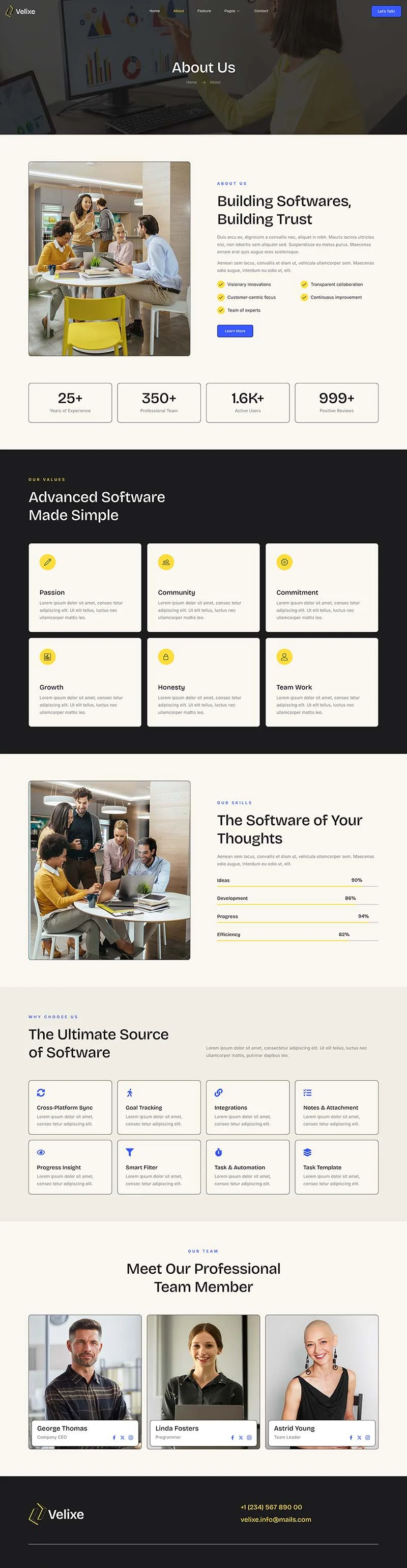 APP应用展示Elementor网站模板_一键导入快速建站插图2-WP资源海 软件/开发 Elementor 模板关于我们预览