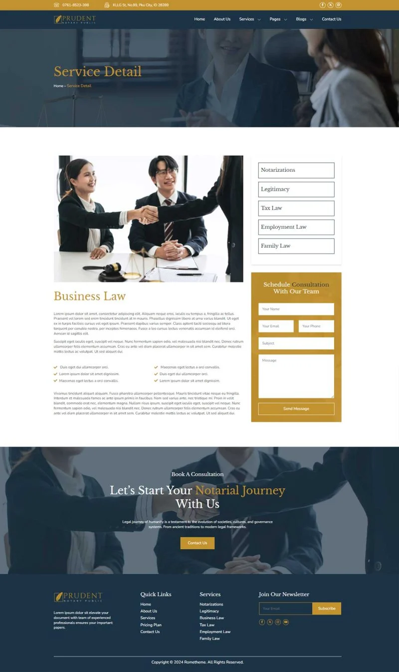 法律公证服务Elementor网站模板_一键导入快速建站插图4-WP资源海 政治/法律 Elementor 模板服务详情预览
