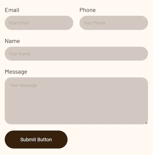 装修 Elementor 模板联系表单预览