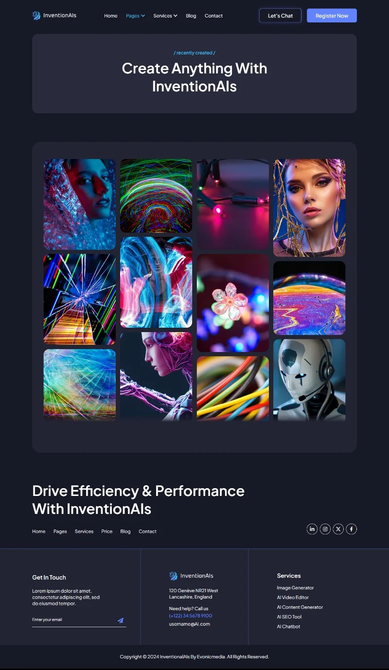AI技术服务平台Elementor网站模板_一键导入快速建站插图4-WP资源海 AI Elementor 模板图片展示预览