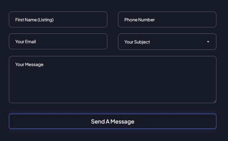 AI技术服务平台Elementor网站模板_一键导入快速建站插图7-WP资源海 AI Elementor 模板联系表单预览