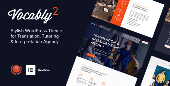 Vocably 翻译与口译机构 WordPress 主题