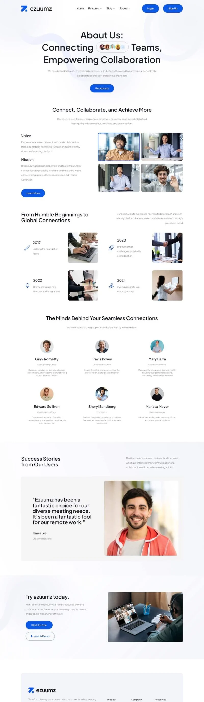 软件/开发 Elementor 模板关于我们预览