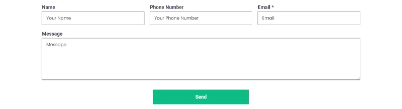 企业 Elementor 模板联系表单预览