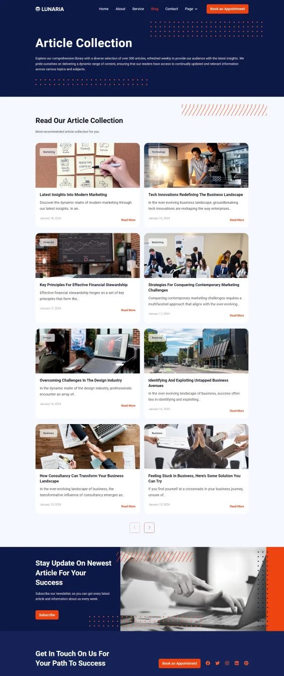 综合多用途Elementor网站模板_一键导入快速建站插图4-WP资源海 综合多用途 Elementor 模板博客页面预览