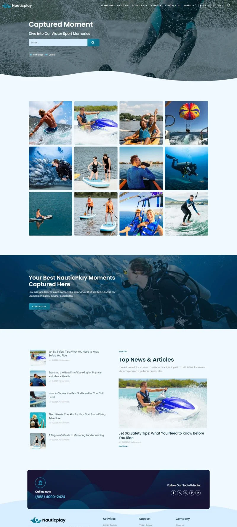 运动/健身 Elementor 模板图片展示预览