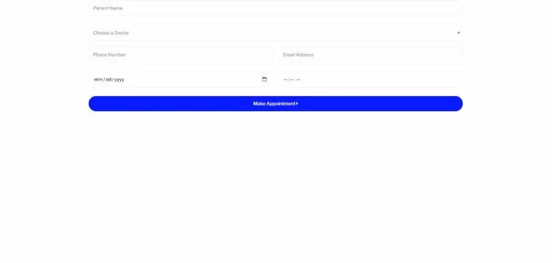 专科诊所Elementor网站模板_一键导入快速建站插图5-WP资源海 健康/医药 Elementor 模板预约表单预览