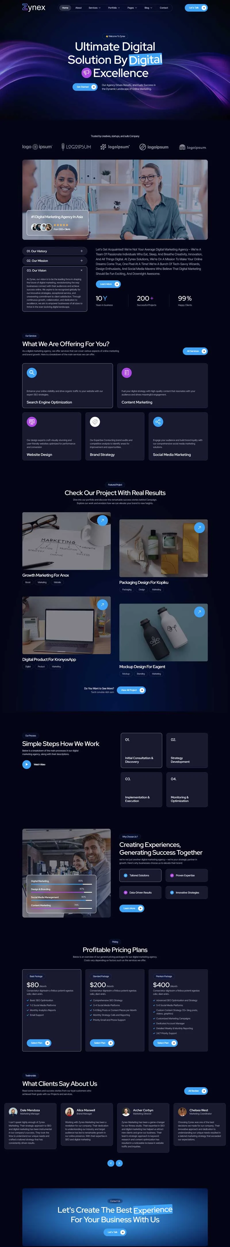 营销案例展示Elementor网站模板_一键导入快速建站插图1-WP资源海 广告/营销 Elementor 模板首页预览