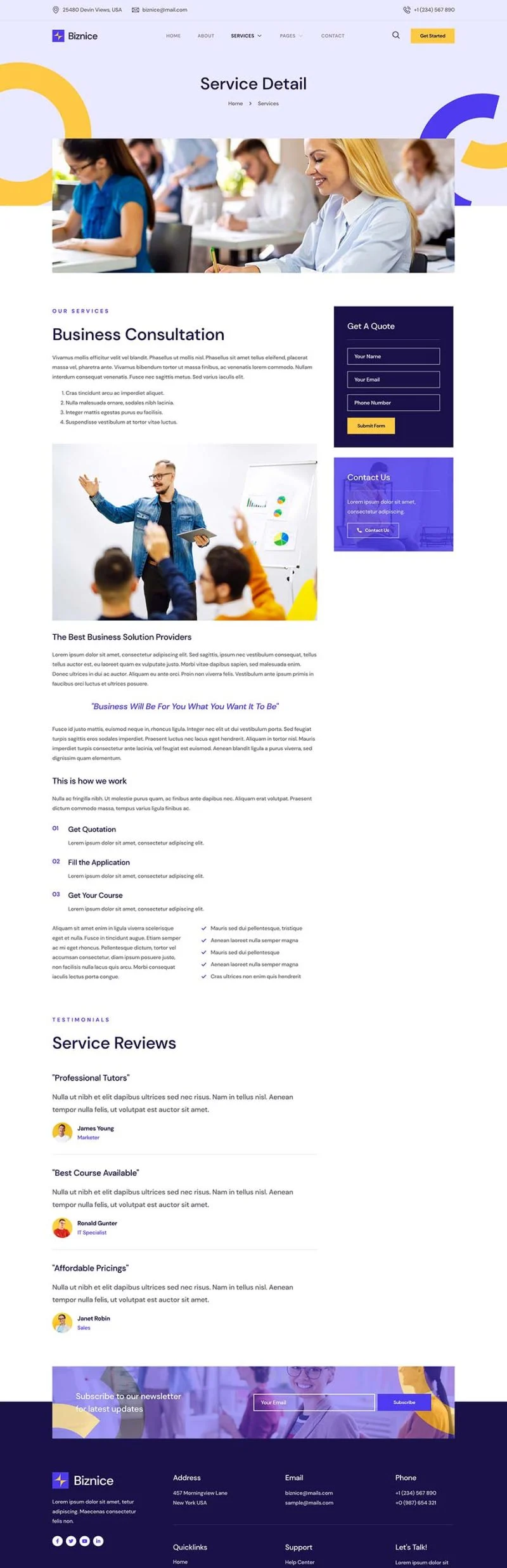 商业顾问培训Elementor网站模板_一键导入快速建站插图4-WP资源海 服务/咨询 Elementor 模板服务详情预览