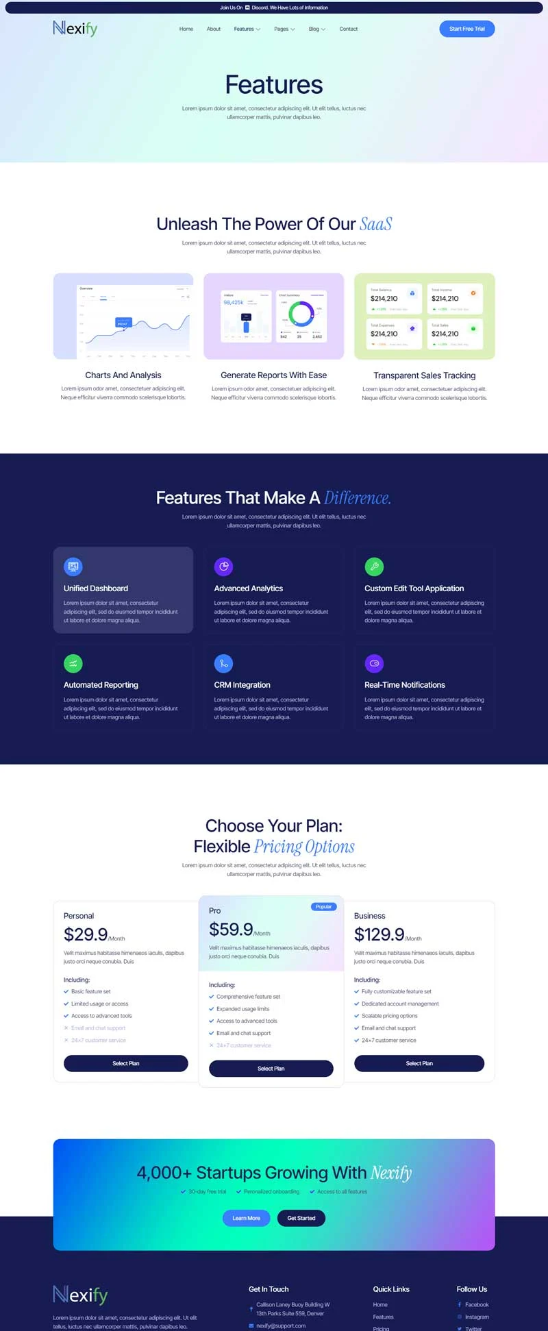 软件/开发 Elementor 模板功能特色预览
