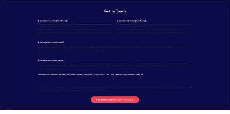 个人 Elementor 模板表单预览