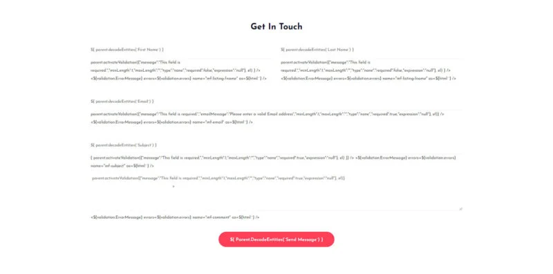 个人 Elementor 模板表单预览